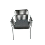 Load image into Gallery viewer, Outdoor Aluminum Frame Rope Dining Chair with Cushion-GCC Home Center