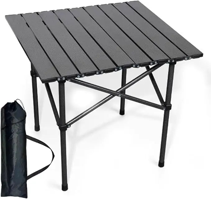 Outdoor Camping Folding Table – Lightweight Aluminum Tabletop with Carry Bag