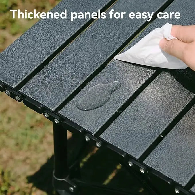 Outdoor Camping Folding Table – Lightweight Aluminum Tabletop with Carry Bag