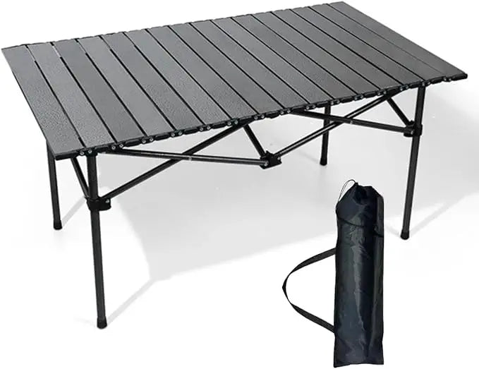 Outdoor Camping Folding Table – Lightweight Aluminum Tabletop with Carry Bag
