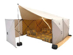 Load image into Gallery viewer, Outdoor Canvas Cotton Pop up Quick-Set Instant Pop up Cabin Gazebo Screen Tent House Windbreaker with Tarp