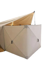 Load image into Gallery viewer, Outdoor Canvas Cotton Pop up Quick-Set Instant Pop up Cabin Gazebo Screen Tent House Windbreaker with Tarp
