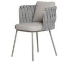 Load image into Gallery viewer, Outdoor Cushioned Single Seater Rope Weaving Dining Armchair-GCC Home Center