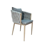 Load image into Gallery viewer, Outdoor Cushioned Single Seater Rope Weaving Dining Armchair-GCC Home Center