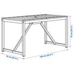 Load image into Gallery viewer, Outdoor Dining Table + 2 Chairs + Bench Set (Light Brown Stained, Beige)