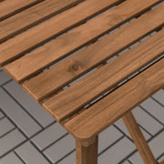 Outdoor Dining Table, Dark Brown (143×75 cm)