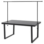 Load image into Gallery viewer, Outdoor Dining Table (with Decorating Rod For Handling Lights And Décor) Dark Grey/Black (161 cm)