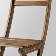 Outdoor Foldable Chair, Dark Brown