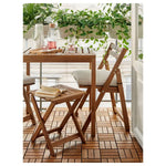 Load image into Gallery viewer, Outdoor Foldable Chair, Light Brown Stained