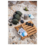 Load image into Gallery viewer, Outdoor Foldable Stool, Light Brown Stained (37×45 cm)