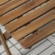 Outdoor Foldable Table, Dark Brown (60×62 cm)