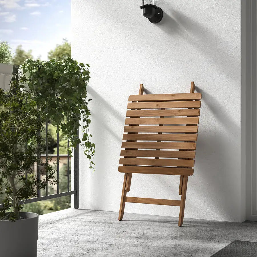 Outdoor Foldable Table, Dark Brown (60×62 cm)