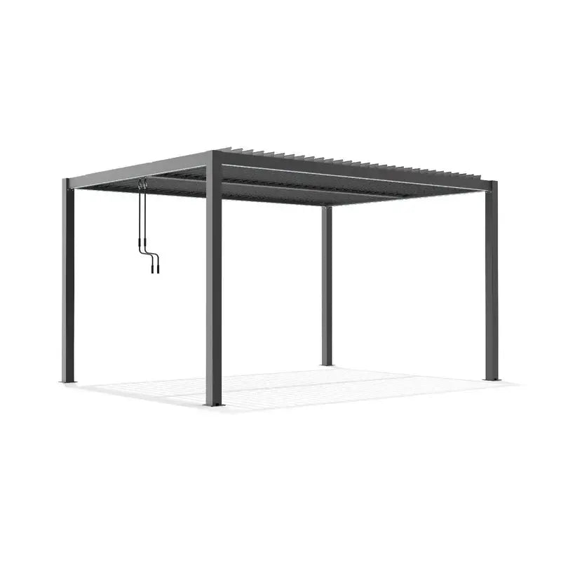 Outdoor Pergola & Screen with LED Light (300×400 cm)