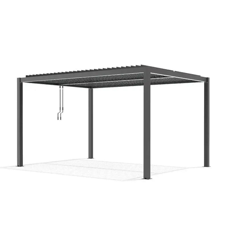 Outdoor Pergola & Screen with LED Light (300×400 cm)