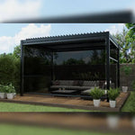 Load image into Gallery viewer, Outdoor Pergola &amp; Screen with LED Light (300×400 cm)