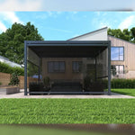 Load image into Gallery viewer, Outdoor Pergola &amp; Screen with LED Light (300×400 cm)