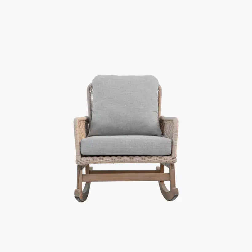 Outdoor Rocking Armchair with Cushion