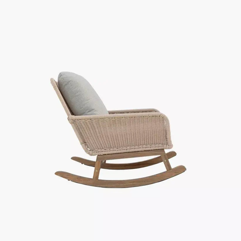 Outdoor Rocking Armchair with Cushion