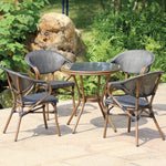 Load image into Gallery viewer, Outdoor Round Dining Table with Glass Top
