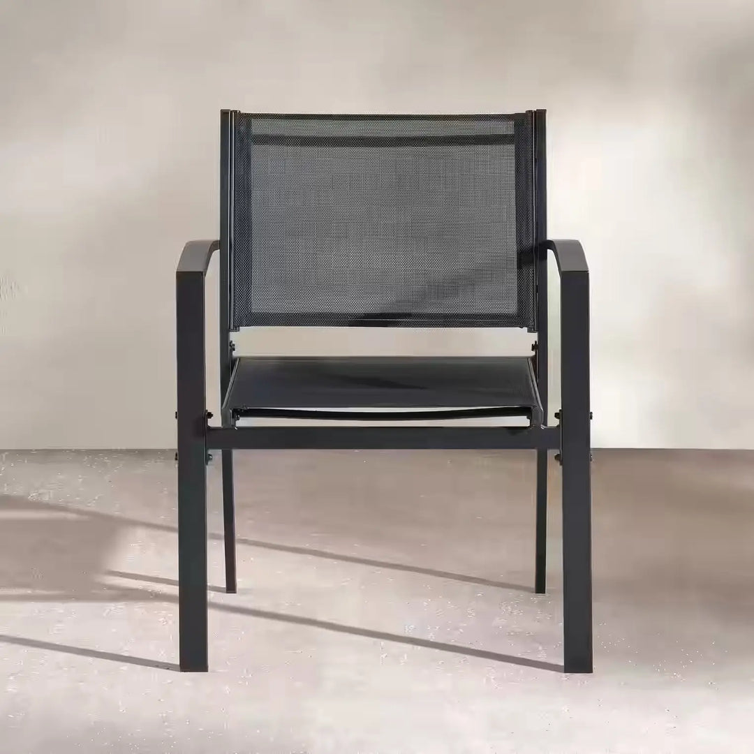 Outdoor Sofa Set (2+1+1+Coffee Table) – Black