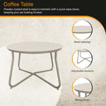 Load image into Gallery viewer, Outdoor Sofa Set (2+1+1+Coffee Table) – Cream