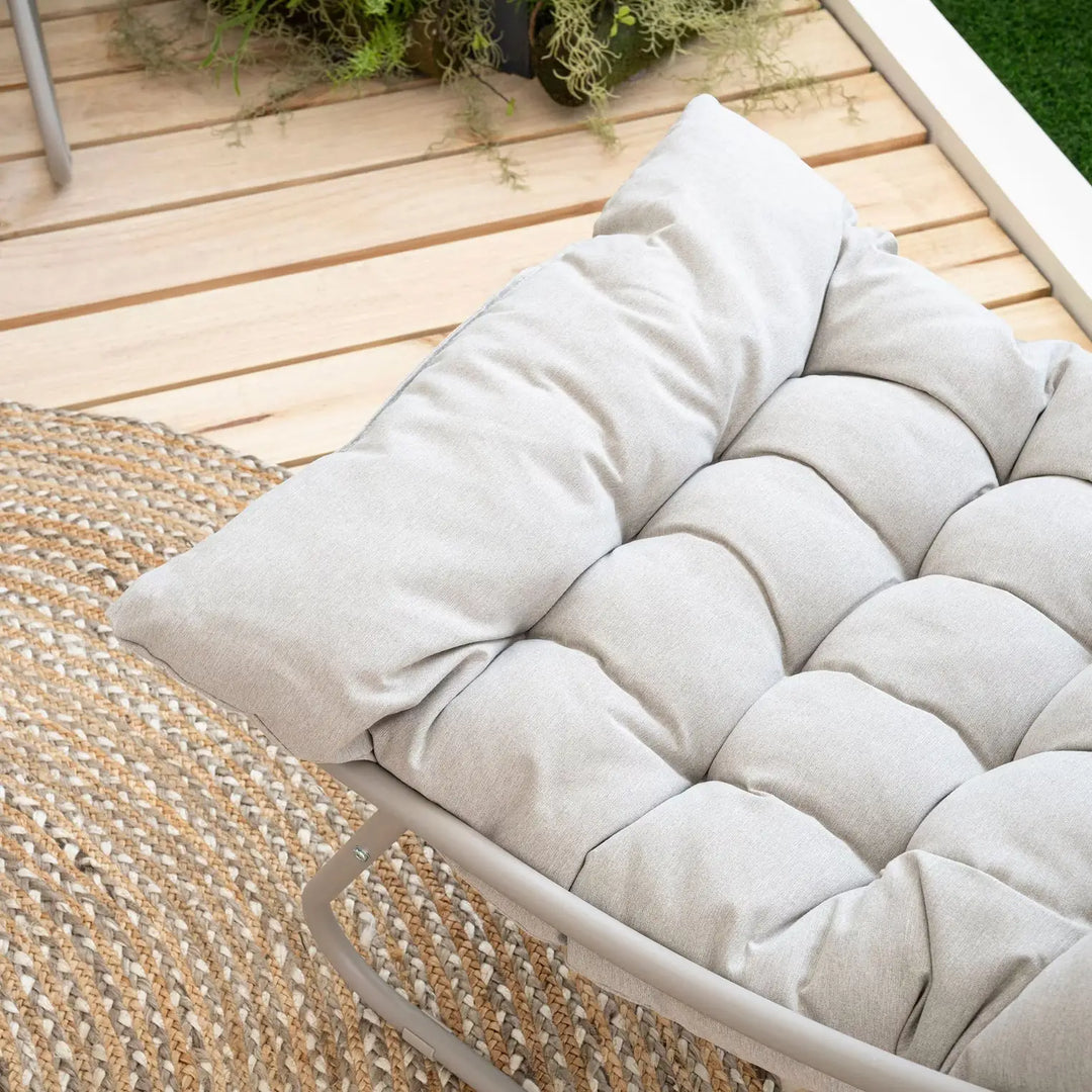 Outdoor Sofa Set (2+1+1+Coffee Table) – Cream