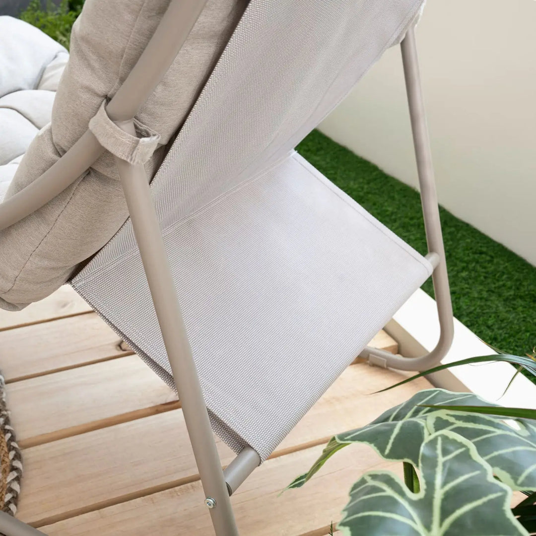 Outdoor Sofa Set (2+1+1+Coffee Table) – Cream