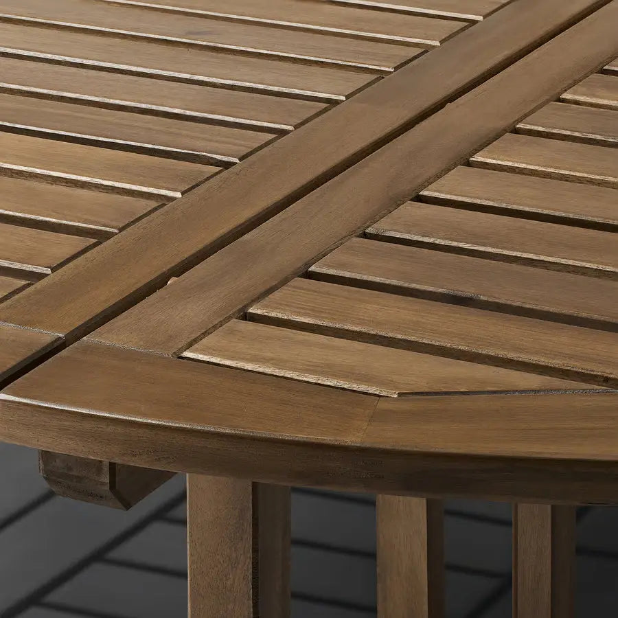 Outdoor Table, Light Brown Stained (130 cm)