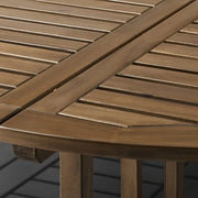 Outdoor Table, Light Brown Stained (130 cm)