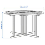 Load image into Gallery viewer, Outdoor Table, Light Brown Stained (130 cm)
