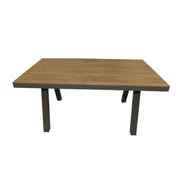 Outstanding Aluminum Frame WPC 6-Seater Outdoor Dining Set with Cushions for Balcony and Backyard-GCC Home Center