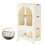 Load image into Gallery viewer, OYDAS Wardrobe Portable Closet, Stackable Storage Bins with Doors,Wheels,Lids,Collapsible Plastic Closet Organizers Storage Cabinet with Closet Rods,Folding Storage Bins (S70-136x60x35cm)-GCC Home Center
