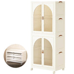 Load image into Gallery viewer, OYDAS Wardrobe Portable Closet, Stackable Storage Bins with Doors,Wheels,Lids,Collapsible Plastic Closet Organizers Storage Cabinet with Closet Rods,Folding Storage Bins (S70-136x60x35cm)-GCC Home Center