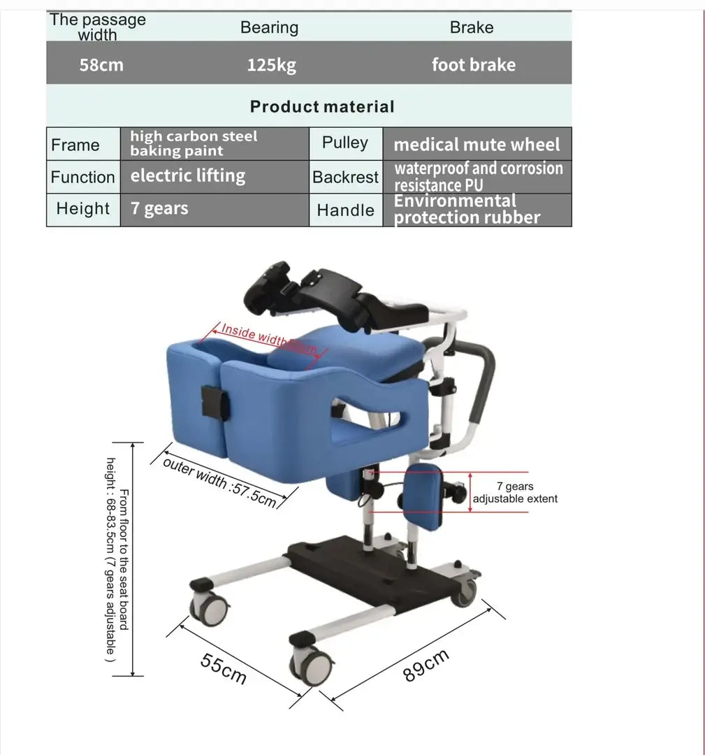 Patient Transfer Machine – Electric Lift for Safe & Easy Transfers