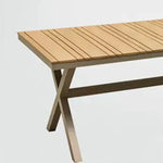 Load image into Gallery viewer, Patio Garden Outdoor Light Rectangular Dining Table-GCC Home Center