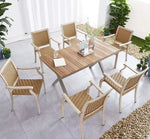 Load image into Gallery viewer, Patio Garden Outdoor Light Rectangular Dining Table-GCC Home Center