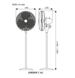 Load image into Gallery viewer, Pedestal Fan, Standing Fan Adjustable Height up to 1893 mm, 3 Speeds