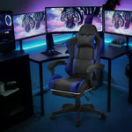 Load image into Gallery viewer, Peng General Gaming Chair with Footrest,Racing Gaming Chair,Computer Gamer Chair,Ergonomic Game Chair with Adjustable Headrest and Lumbar Support (Blue)-GCC Home Center