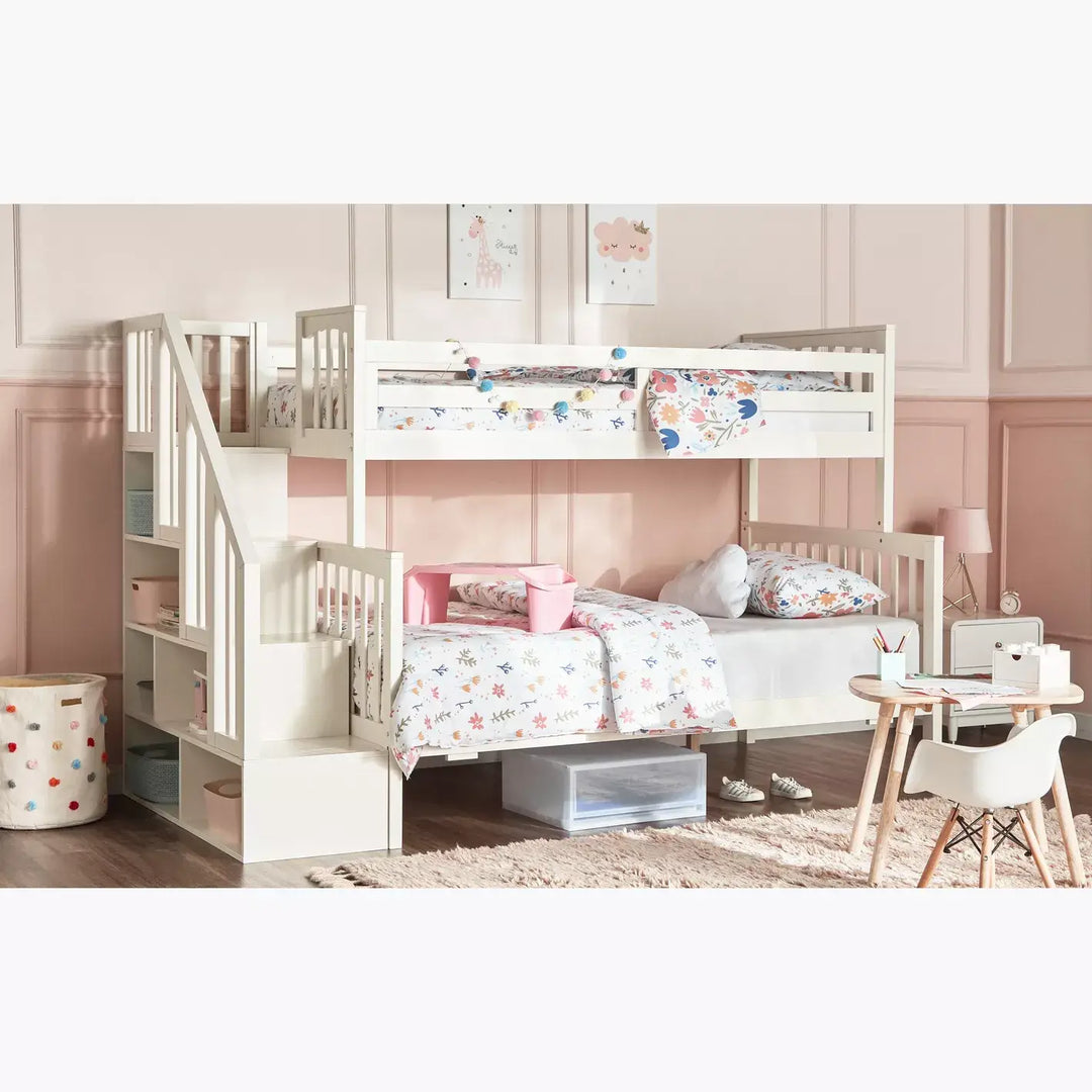 Perry's Trio Bunk Bed - 120x200 cm and 90x200 cm-GCC Home Center