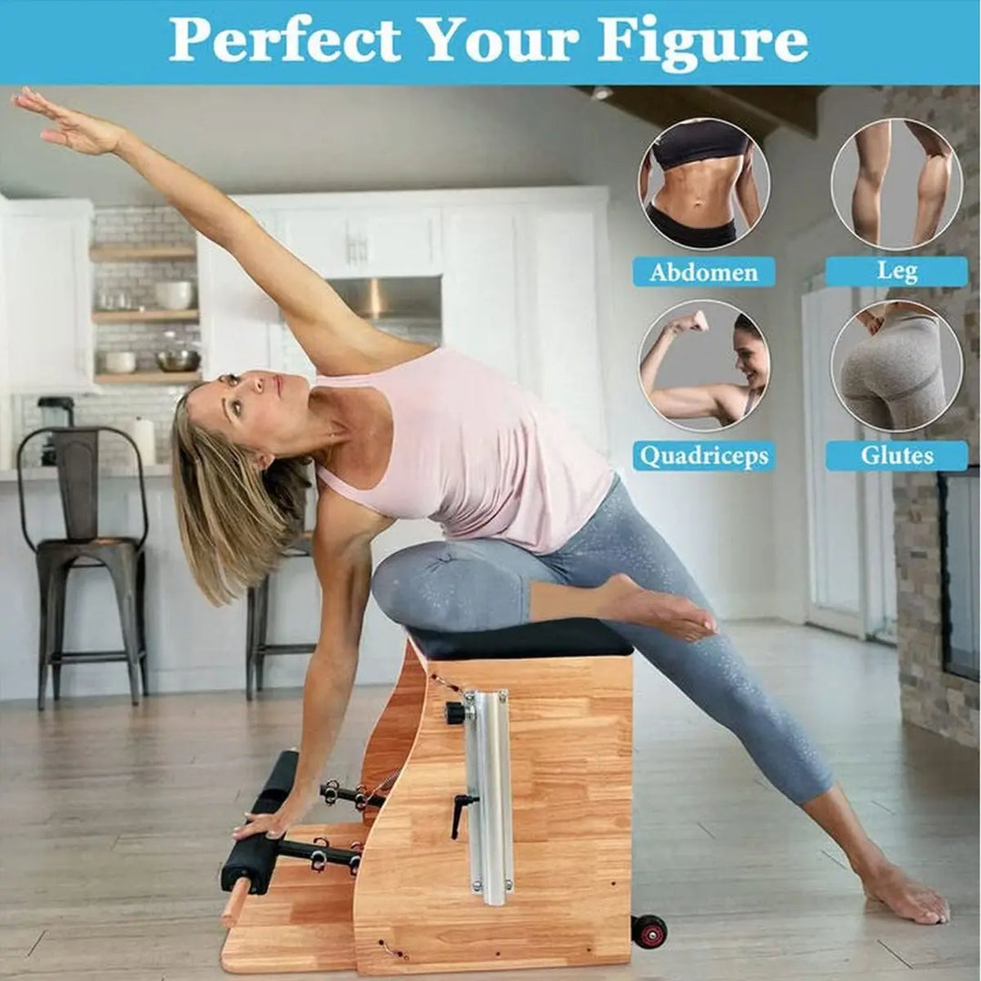 Pilates Chair Pilates Reformer Machine for Home Stability Pilates Pro Chair Equipment Yoga Pilates Fitness Trainer Wunda Chair
