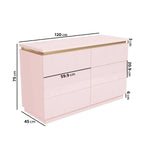 Load image into Gallery viewer, Pink Wide Dressing Table with Mirror-GCC Home Center