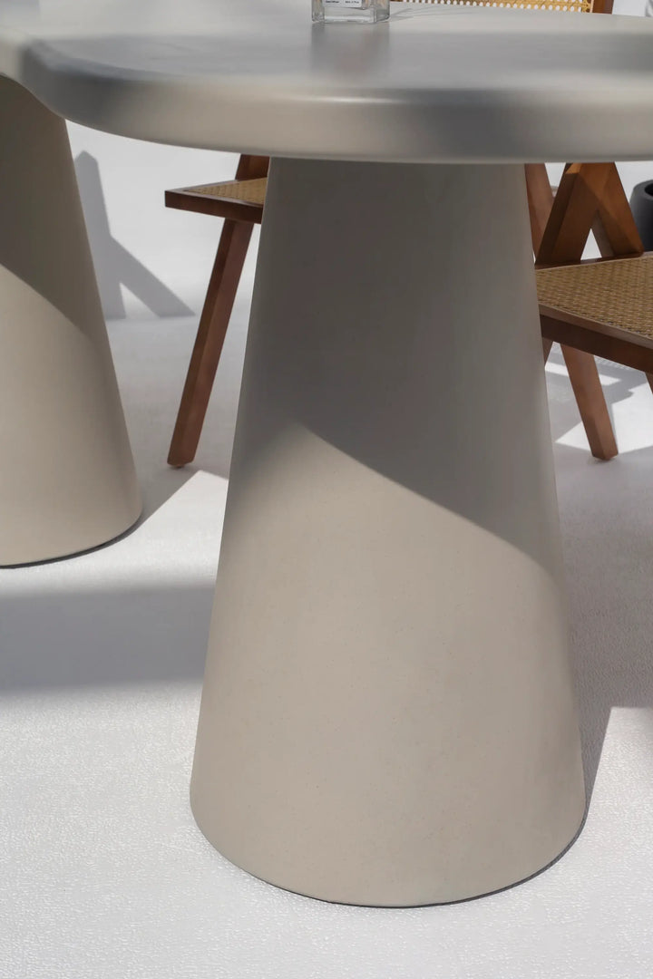 Plaza Gray Concrete Dining Table-GCC Home Center