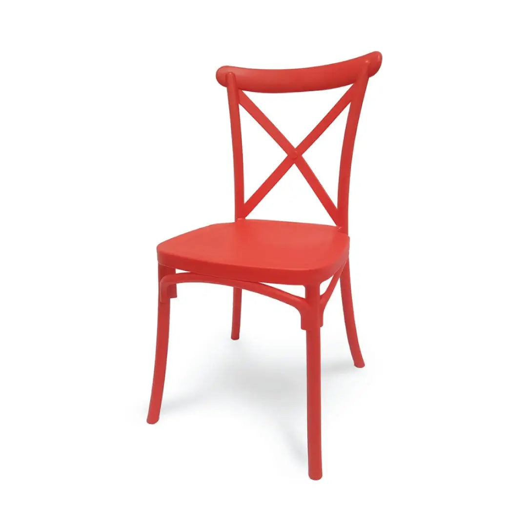 Jilphar Furniture Polypropylene Cross Back Dining Chair JP1310-GCC Home Center