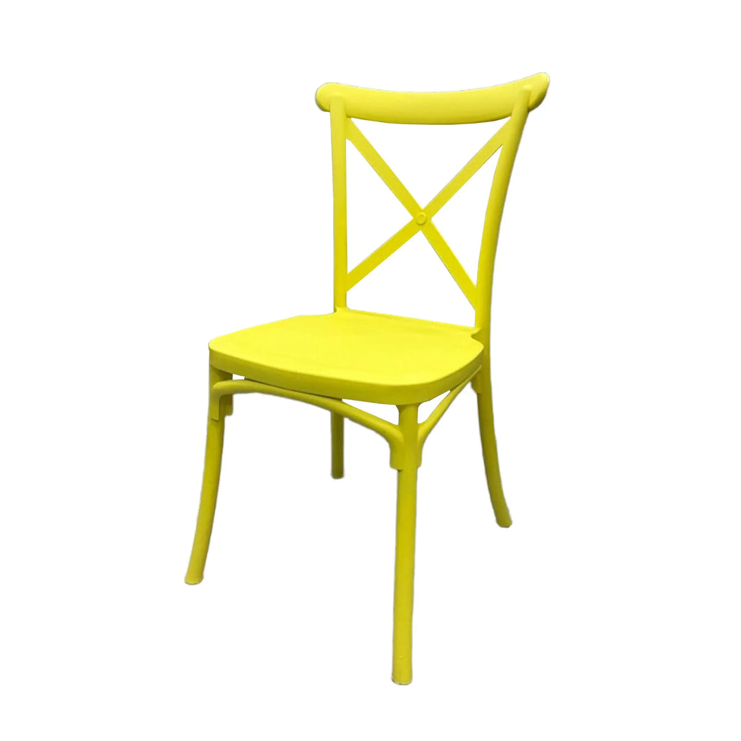 Jilphar Furniture Polypropylene Cross Back Dining Chair JP1310-GCC Home Center