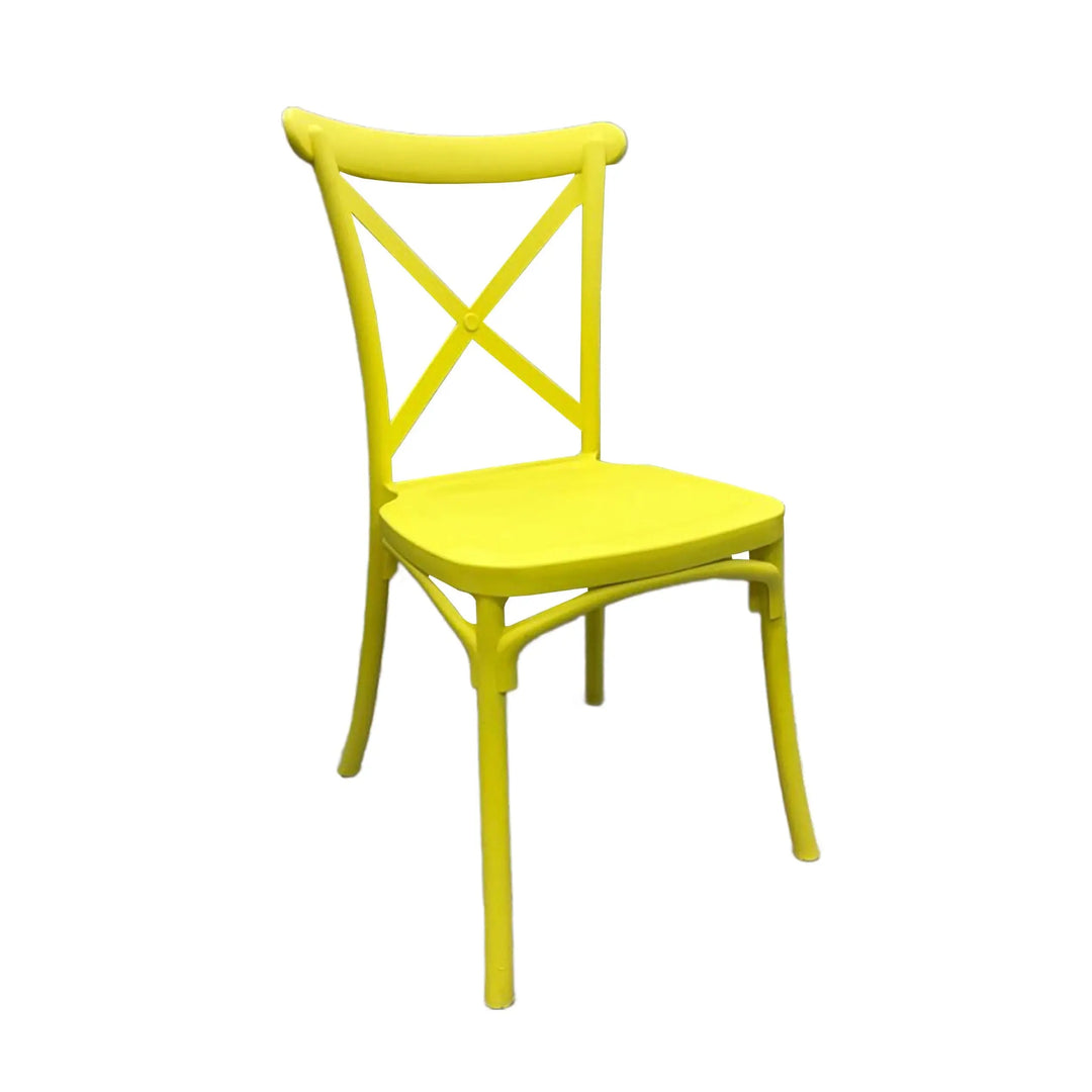 Jilphar Furniture Polypropylene Cross Back Dining Chair JP1310-GCC Home Center
