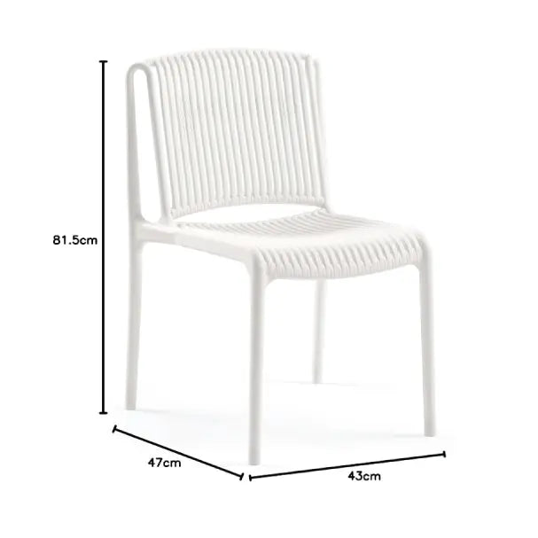 Jilphar Furniture Polypropylene (PP) Dining Chair JP1334B-GCC Home Center