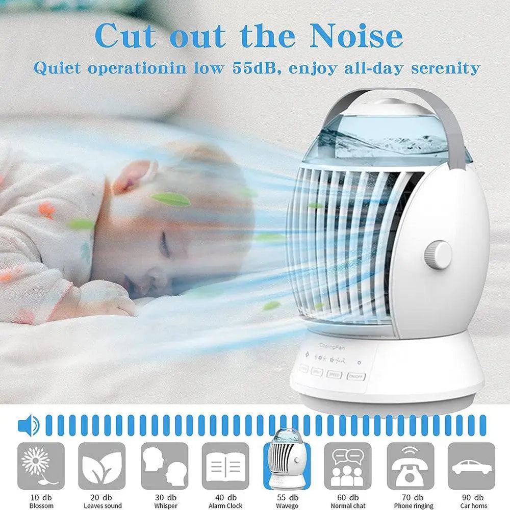 Portable Air Cooler Humidifier with 3 Wind Speed & 3 Cool Mist