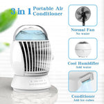 Load image into Gallery viewer, Portable Air Cooler Humidifier with 3 Wind Speed &amp; 3 Cool Mist