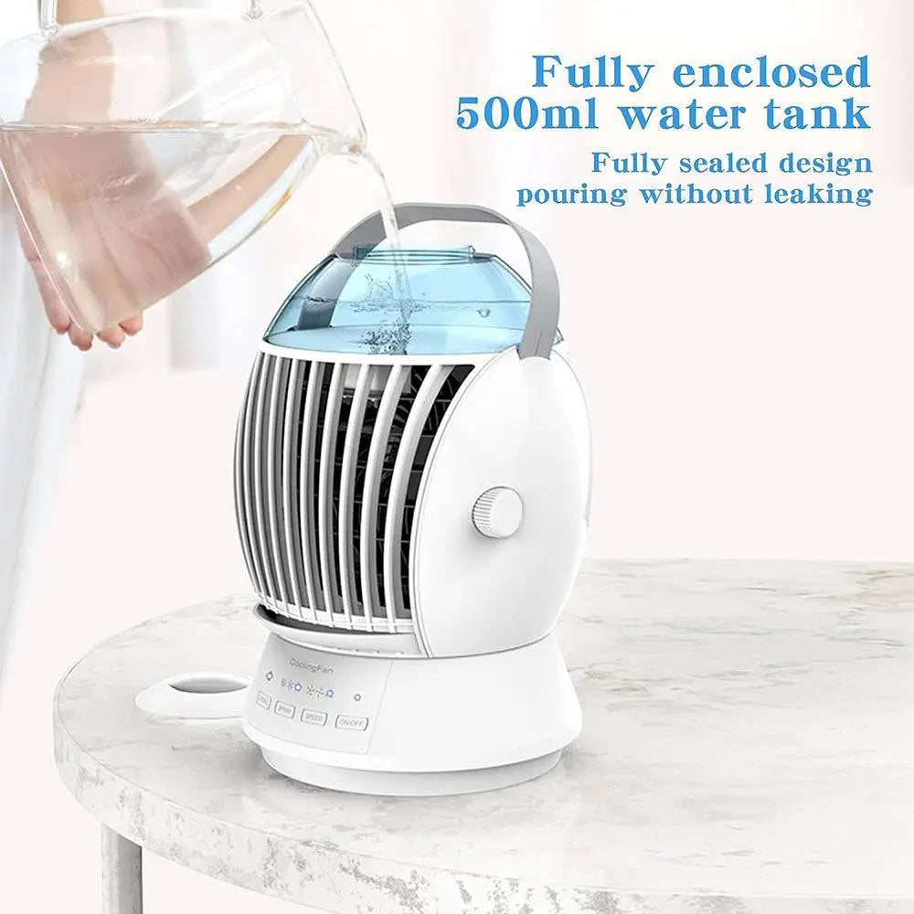 Portable Air Cooler Humidifier with 3 Wind Speed & 3 Cool Mist