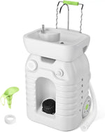 Load image into Gallery viewer, ALBAWADI Portable Camping Hand Wash Sink Foot Pump With 45L Water Tank Wheels Dispenser Adjustable Height Size